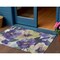 Homeroots 3' X 5' Purple And Lavender Floral Washable Indoor Outdoor Area Rug 611084 - alternate 1