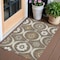 Homeroots 3' X 5' Brown Beige And Taupe Medallion Washable Indoor Outdoor Area Rug 589596 - alternate 1