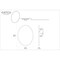 Gatco Flush Mount EZ Hanging 33" Framed Oval Mirror, Chrome 1821 - alternate 6