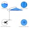 Pure Garden Offset Patio Shade 10Ft Cantilever Outdoor Umbrella with 220lb Fillable Base Crank Canopy 50-LG1039B - alternate 5