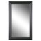 Homeroots 26" Black Beveled Lines Framed Accent Mirror 485123 - alternate 1