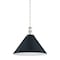 Hudson Valley Lighting Painted No. 2 Pendant in Polished Nickel/Darkest Blue by Mark D. Sikes MDS352L-PN/DBL - alternate 1