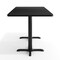 Flash Furniture Commercial Black Laminate Tabletop-Dual Table Height Crisscross Bases, 72 in x 30 in XU-BLKTB-3072-T2222-GG - alternate 10