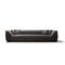 Homeroots 126" Dark Gray Nubuck Leather Sofa 719402 - alternate 1