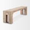 Homeroots 70in Brown Solid Wood Bench 732382 - alternate 8