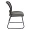 Office Star Products ProGrid Titanium & Black Visitors Chair, Sled Base, Icon Grey 86725R-226 - alternate 4