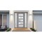 Vdomdoors Front Exterior Prehung FiberGlass Door Frosted Glass / Manux 8002 Grey Ash / 2 Sidelight Exterior W MANUX8002EXD-SS-W14+36+14 x H80-LH - alternate 4