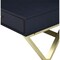 Homeroots 42" Black and Brass Writing Desk With Two Drawers 286081 - alternate 7