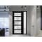 Vdomdoors Front Exterior Prehung FiberGlass Door Frosted Glass / Manux 8002 Matte Black / Sidelight Exterior MANUX8002EXD-BLK-W36+14 x H80-LH - alternate 6