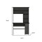 Homeroots 43" Gray Computer Desk With Hutch 403841 - alternate 6
