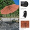 Pure Garden 10Ft Outdoor Tilting Patio Umbrella, Terracotta 50-100-TC - alternate 7