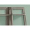 Homeroots 47" Taupe Particle Board and Wood Six Tier Etagere Bookcase 489808 - alternate 6