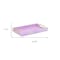 Homeroots 16in Pink Faux Shagreen Serving Tray With Handles 713550 - alternate 8
