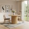 Homeroots 46" Brown Solid Wood Pedestal Base Round Top Dining Table 720996 - alternate 6