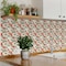 Homeroots 4" x 4" Red And Green Vinyl Arabesque Peel And Stick Removable Tiles 572053 - alternate 9