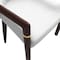 Leisuremod Opaline Series Elegant Wooden Dining Chair in Black Velvet and White, 4PK OC24BLW4 - alternate 9
