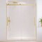 Anzzi Stellar 57 to 60 in. x 76 in. Sliding Frameless Shower Door in Brushed Gold with Tempered Glass SD-FRLS05902BG - alternate 9