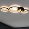 Jonathan Y Nube 26.9 in. 3-Light Contemporary Modern Metal Integrated LED Flush Mount, Black JYL7100A - alternate 12