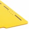 Zoro Select Pressboard Folder, 2 Fastener, Yellow, PK50 12940 - alternate 3