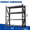 Wrightmaster 59in.*23.7in.*69in. Heavy Duty 4-Tier Garage Shelving with Adjustable Height ZoroP480397 - alternate 8