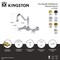 Kingston Brass Two-Handle Wall Mount Bridge Kitchen Faucet, Antique Brass KS1243BEX - alternate 2