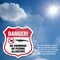 Signmission Alligator Warning Shield Sign Danger! No, 6 inch X 6 inch, Plastic Sign, 2PK SHI-P-2PACK-6-356 - alternate 6