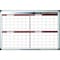 Mastervision Magnetic 4-Month Dry-Erase Planner, Red and Silver Design, 2x3' GA0376170 - alternate 1