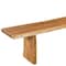 Homeroots 105in Natural Solid Wood Live Edge Dining Bench 636210 - alternate 9