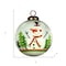 Homeroots Festive Glitter Snowman Hand Painted Mouth Blown Glass Ornament 477464 - alternate 6