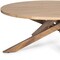 Homeroots 42" Natural Solid Wood Round Cross Legs Coffee Table 597141 - alternate 9