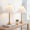 Jonathan Y Albie 25" Modern Coastal Iron Column LED Table Lamp, Brown Wood Finish, 2PK JYL5507A-SET2 - alternate 10