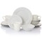 Gibson Home 16 Piece Bedford Lane Fine Ceramic Dinnerware Set in Off White 105778.16 - alternate 10