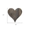 Homeroots 18" Weathered Gray Reclaimed Wood Heart Wall Decor 384903 - alternate 5