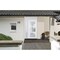 Vdomdoors Front Exterior Prehung FiberGlass Door Frosted Glass / Manux 8552 White Silk / Office Commercial an MANUX8552EXD-WS-W36 x H80-LH - alternate 6