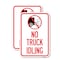 Signmission Driveway Sign No Truck Idling with Graphic, 12'' X 18'' 2 Signs, Heavy Gauge Aluminum, 2PK A-1218-2PACK-24125 - alternate 1