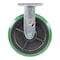 Vestil Polyurethane Rigid Caster 8 In. Diameter x 2 In. Width 1000 Lb. Capacity Green/Black CST-F34-8X2DT-R - alternate 11