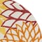Homeroots 4' Red Green Orange Yellow And Ivory Round Floral Indoor Outdoor Area Rug 546646 - alternate 9