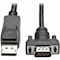 Tripp Lite 3FT DISPLAYPORT TO VGA ADAPTER ACTIVE CONVERTER CABLE LATCHES DP TO HD15 DPORT 1 P581-003-VGA-V2 - alternate 5