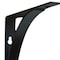 Homeroots 8" Set Of Two Black Curved Metal Wall Mounted Shelf Brackets 634531 - alternate 8