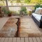 Homeroots 10' X 14' Rust And Charcoal Abstract Washable Indoor Outdoor Area Rug 630476 - alternate 8
