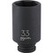 Channellock 1/2'' Drive 33 mm 6-Point Deep Metric Impact Socket 302934 - alternate 1