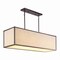 Jonathan Y Cole 42" 4-Light Minimalist Industrial Rectangular Linen Iron Linear LED Pendant, Oil Rubbed Bronze/B JYL1312A - alternate 1