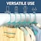 Lifemaster Heavy-Duty Plastic Hangers, Non-Slip, Space-Saving, Holds 5 lbs, Aqua, 5PK LMPLCAQA5 - alternate 5