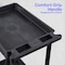 Luxor Utility Cart with Deep Lipped Plastic Shelves, 300 lb Load Capacity, 3 Shelves, 24 in L, 18 in W STC111-B - alternate 13