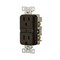 Eaton Wiring Devices Eaton GFCI Receptacle, 125 V, 15 A, NEMA: NEMA 5-15R, Back, Side Wiring, Brown GF15B - alternate 6