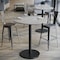 Flash Furniture 36" Round Tabletop, Seamless Surface Technology, Gray Faux Concrete, 24" Black Round Bar Height Base ST-RD36-CMGY-TR24B-GG - alternate 9