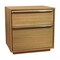 Homeroots 28" Natural Solid and Manufactured Wood Two Drawer Nightstand 555397 - alternate 18