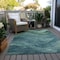 Homeroots 3' X 5' Teal Blue And Green Abstract Washable Indoor Outdoor Area Rug 618178 - alternate 8