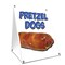 Signmission Pretzel Dogs, 24 Inch x 18 Inch A-frame Yard Sign, Plastic Sign SBC-1824-Pretzel Dogs - alternate 1