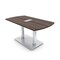 Skutchi Designs Arc Rectangle Meeting Room Table, 36 in W, 72 in L, Brown HAR-AREC-36X72-DOU-H3041-ESIL - alternate 1